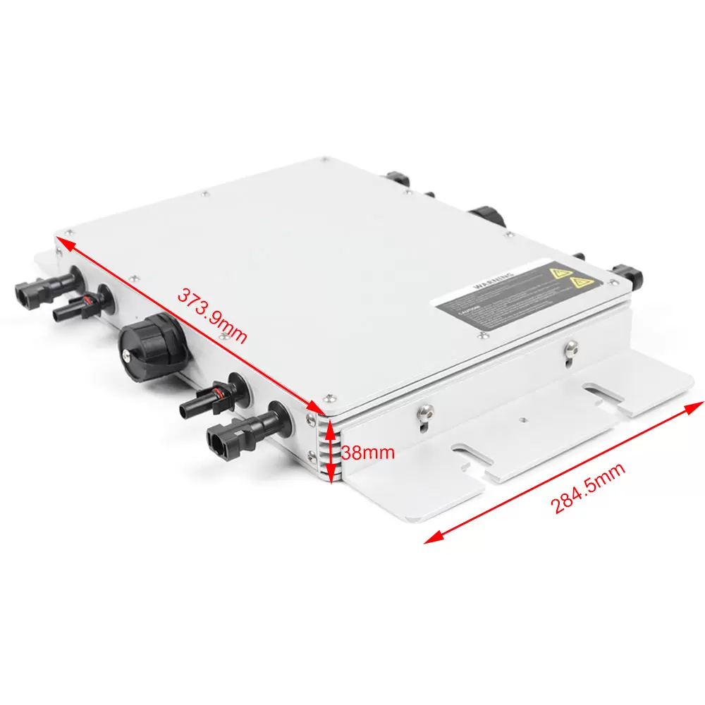 Inversor de red resistente al agua IP65, transformador solar Micro PV, controlador digital (WVC-1200W)