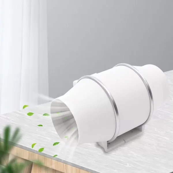 Ventilador de conducto de 150 mm Ventilador de escape de 40 W Ventilador radial 220 m³/h para baño, tiendas de cultivo, hidroponía