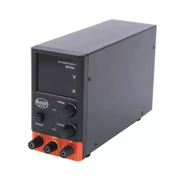 Fuente de alimentación laboratorio 220 V 5 A CC regulable, fuente de alimentación de laboratorio con indicador LED 4 dígitos