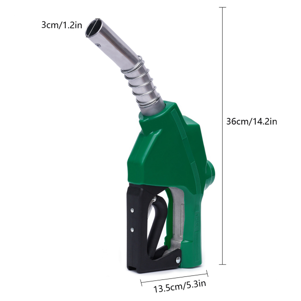 Boquerel automático de combustible, Boquerel de cierre automático para gasolina y gasóleo, Verde Boquerel automático de combustible, Boquerel de cierre automático para gasolina y gasóleo, Verde