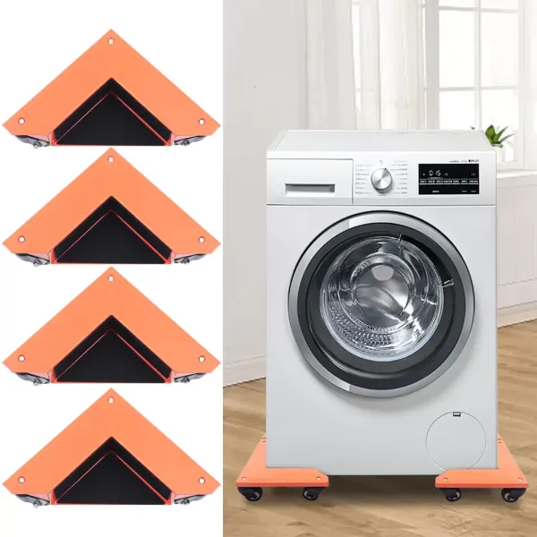 4 x 3 ruedas para muebles, ruedas de transporte, lavadoras y transportes, para mover todos los objetos en ángulo recto
