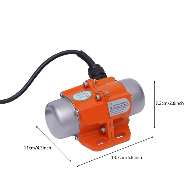Motor de vibración de 1 fase, 220 V, 3000 U/min, bloque para minería/metal/carbón