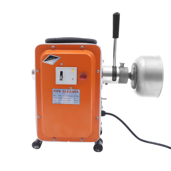 CNCEST Máquina de limpieza de tuberías de 750 W, de resorte para excavadora, limpiador de desagües para tuberías de diámetro 20-150 mm