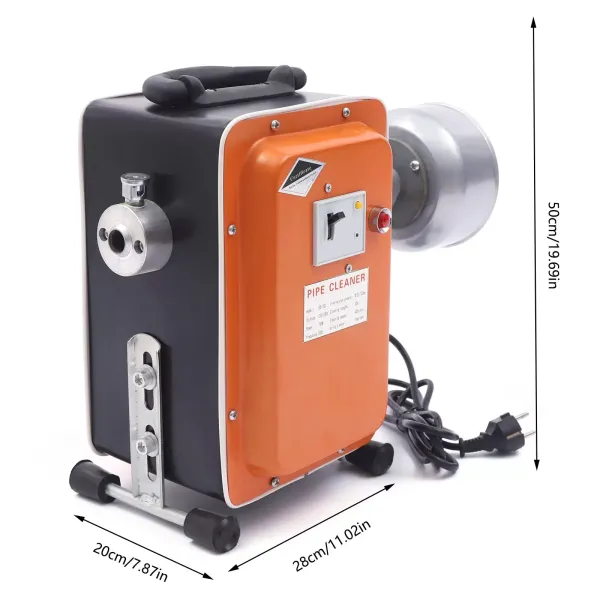 CNCEST Máquina de limpieza de tuberías de 750 W, de resorte para excavadora, limpiador de desagües para tuberías de diámetro 20-150 mm CNCEST Máquina de limpieza de tuberías de 750 W, de resorte para excavadora, limpiador de desagües para tuberías de diámetro 20-150 mm