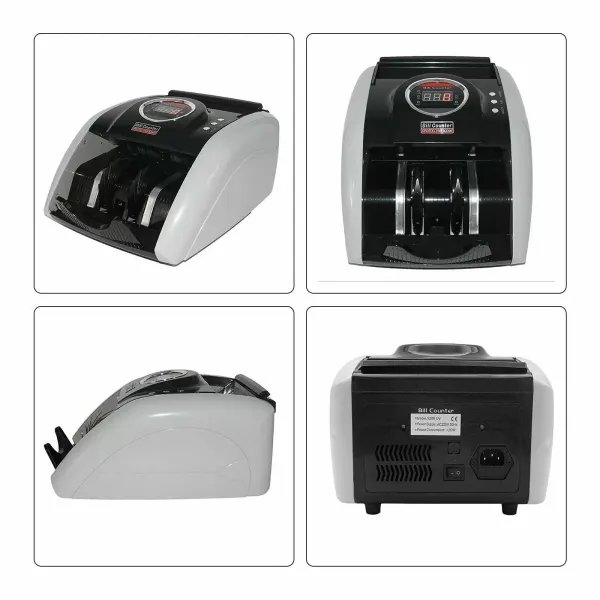 Contador de billetes, contador de dinero, máquina con sistemas UV y MG, contador de billetes con pantalla LED para euros Contador de billetes, contador de dinero, máquina con sistemas UV y MG, contador de billetes con pantalla LED para euros