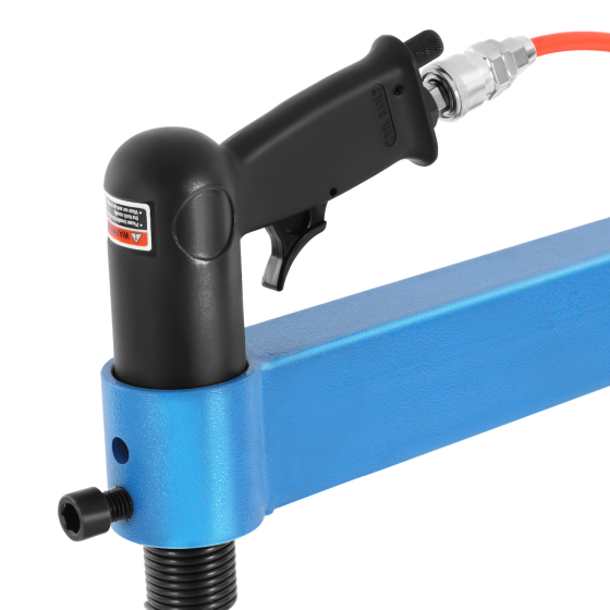 Tamaño de yunque de martillo de pulido neumático industrial de 1350 rpm 1 pulgada, 2 pulgadas, 3 pulgadas, azul + negro