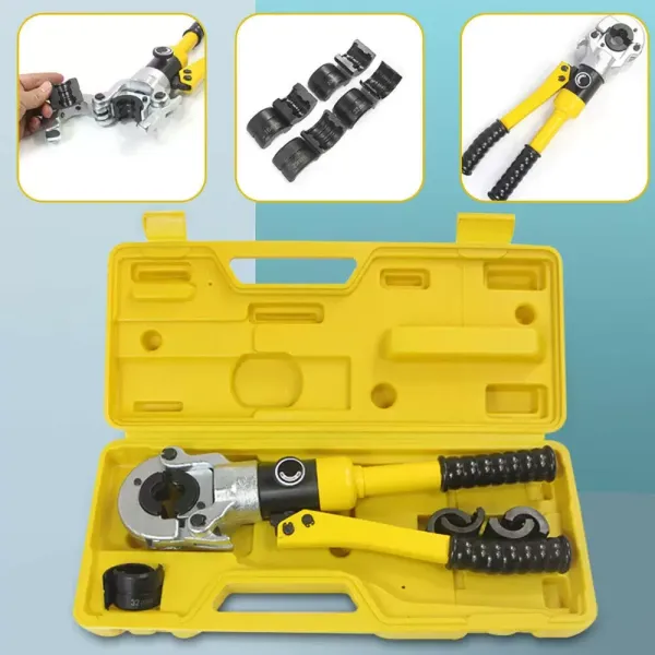8T - Juego de herramientas hidráulicas de prensado de tuberías, 16 - 32 mm de diámetro 8T - Juego de herramientas hidráulicas de prensado de tuberías, 16 - 32 mm de diámetro