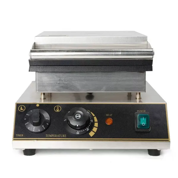 Gofrera con forma de corazón, máquina de gofres eléctrica, gofres para gofres clásicas, antiadherente, 1750 W, acero inoxidable