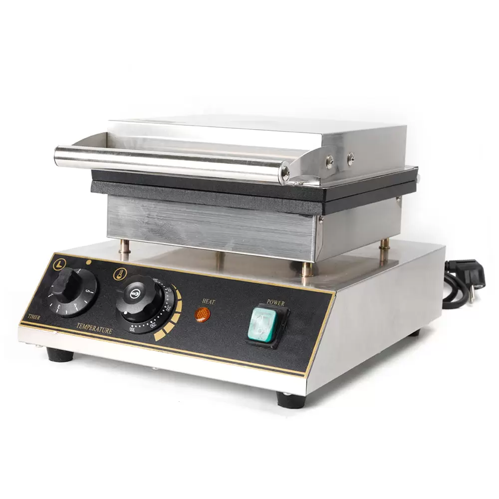 Gofrera con forma de corazón, máquina de gofres eléctrica, gofres para gofres clásicas, antiadherente, 1750 W, acero inoxidable