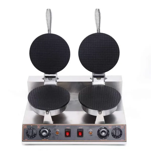 Gofrera eléctrica de acero inoxidable, 220 V, 1200 W, de acero antiadherente