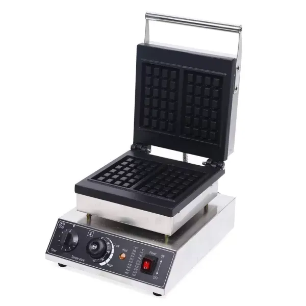Gofrera doble de 1500 W, antiadherente, de tiempo controlable, termostato automático de 50 ~ 300 ℃, giratorio 180 °, para casa y comercial Gofrera doble de 1500 W, antiadherente, de tiempo controlable, termostato automático de 50 ~ 300 ℃, giratorio 180 °, para casa y comercial