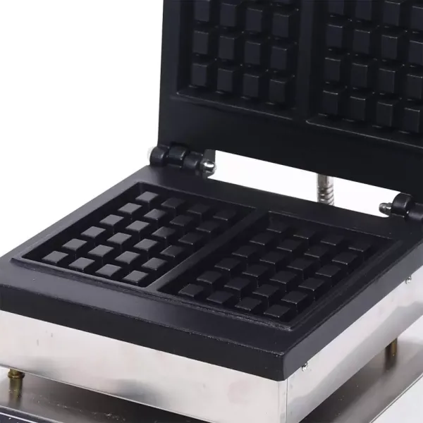 Gofrera doble de 1500 W, antiadherente, de tiempo controlable, termostato automático de 50 ~ 300 ℃, giratorio 180 °, para casa y comercial