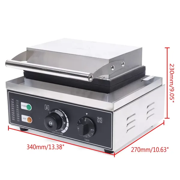 Máquina eléctrica para hacer donuts (220 V, 1500 W, antiadherente, 12 unidades, 5 cm)