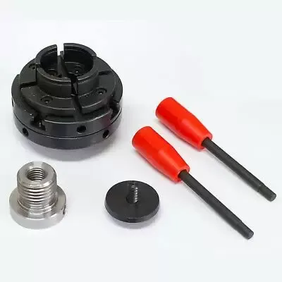 CNCEST 4 mandriles autocentradores, 4 mandíbulas M33 + M18, 100 mm, para torneado, carpintería