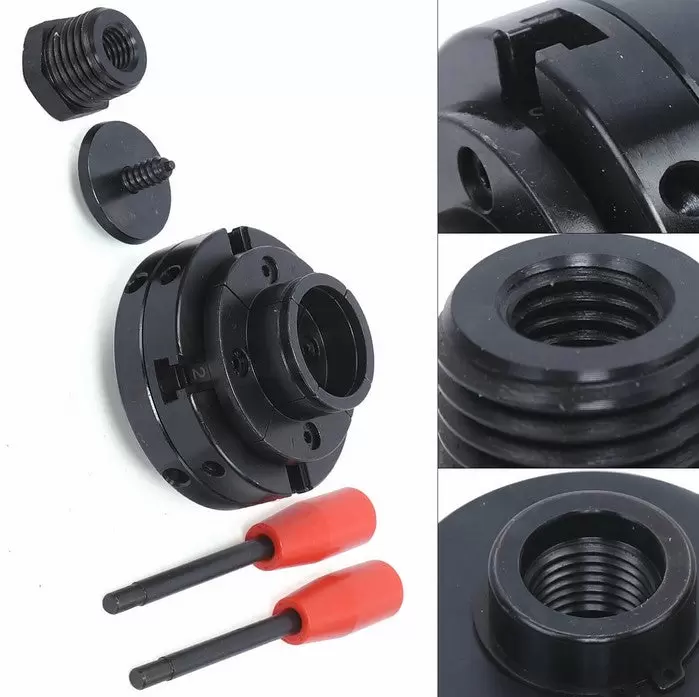 CNCEST 4 mandriles autocentradores, 4 mandíbulas M33 + M18, 100 mm, para torneado, carpintería