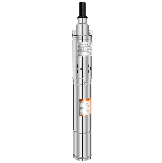 Bomba sumergible para pozos profundos de 7,6 cm, acero inoxidable, 230 V, 250 W, 1600 l/h, 80 m, compatible con arena, con cable de 20 m