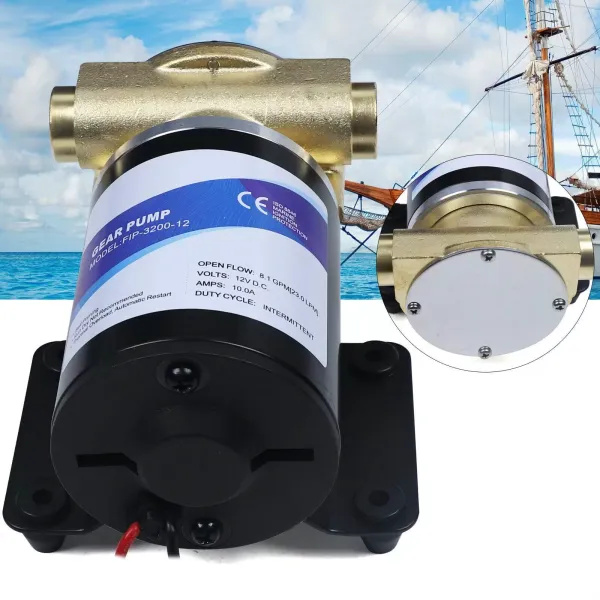 Bomba de alta presión de 23 l/min, bomba de refrigeración de motor autocebante de 12 V