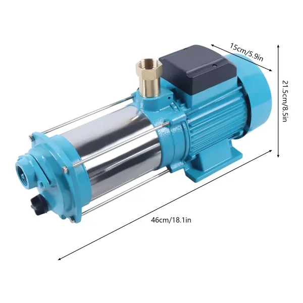 CNCEST  Bomba centrífuga 1300W 4000 L/H con controlador, Bomba de agua para tuberías