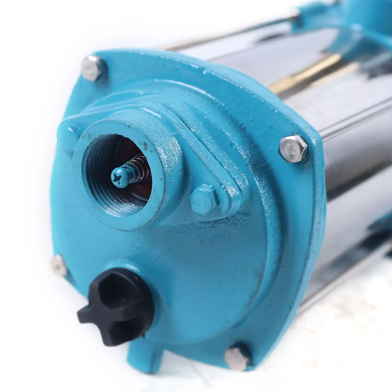 CNCEST Bomba centrífuga de acero inoxidable, 1300 W, tornillo de drenaje con interruptor térmico 4000L/H, 2850 R/min.