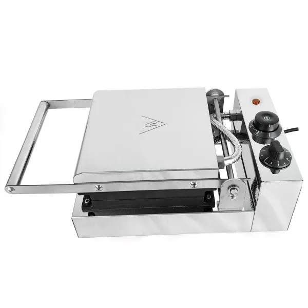 Gofrera comercial de 220 V, 4 unidades, acero inoxidable, no pegado, 1300 W Gofrera comercial de 220 V, 4 unidades, acero inoxidable, no pegado, 1300 W