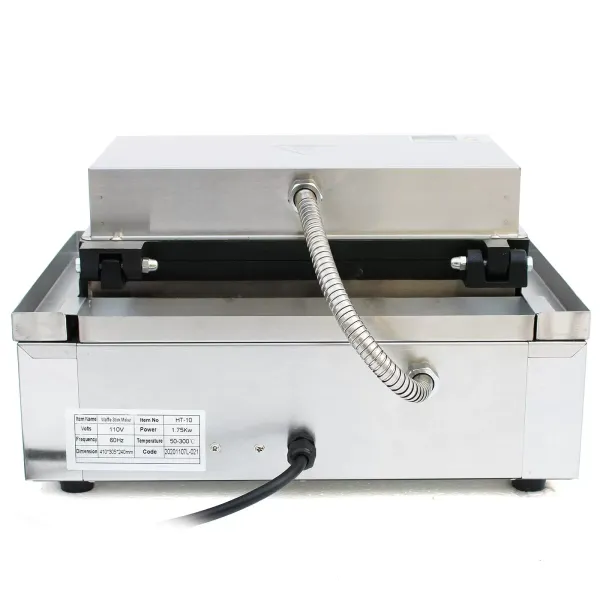 Gofrera eléctrica comercial de acero inoxidable con 10 rejillas, 220 V, 1500 W, con revestimiento antiadherente, 50 ~ 300 Celsius Gofrera eléctrica comercial de acero inoxidable con 10 rejillas, 220 V, 1500 W, con revestimiento antiadherente, 50 ~ 300 Celsius