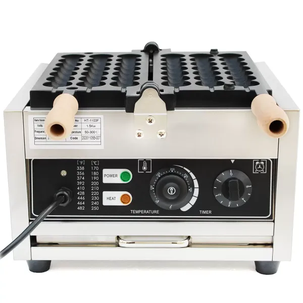 Gofrera comercial Bubble de 1500 W, máquina para hacer gofres