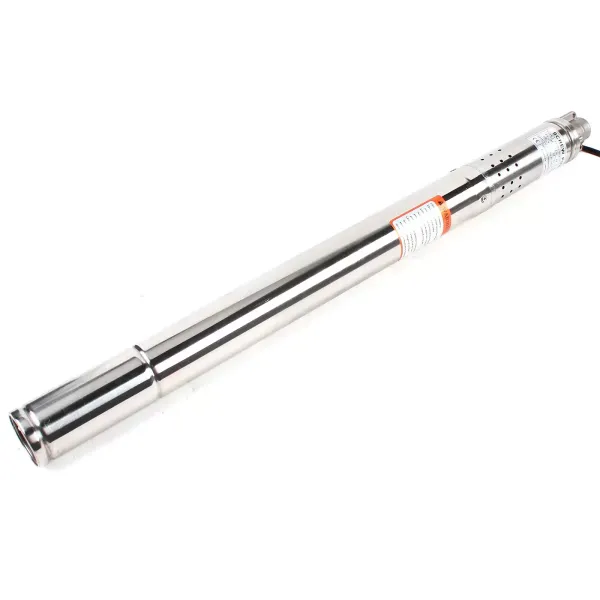 CNCEST Bomba sumergible para pozos profundos (370 W, acero inoxidable, 1000 l/h, altura de entrega: 55 m, con cable de conexión de 15 m)