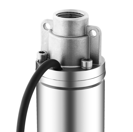 CNCEST Bomba sumergible para pozos profundos (370 W, acero inoxidable, 1000 l/h, altura de entrega: 55 m, con cable de conexión de 15 m)