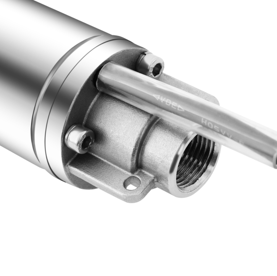 CNCEST Bomba sumergible para pozos profundos (370 W, acero inoxidable, 1000 l/h, altura de entrega: 55 m, con cable de conexión de 15 m)