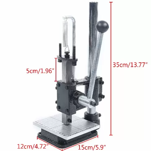 Perforadora manual para piel, máquina de troquelado, máquina de repujado, herramienta para troquelar púas
