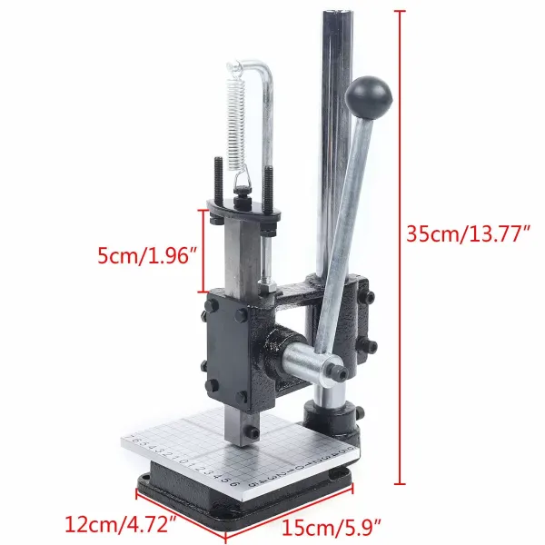 Perforadora manual para piel, máquina de troquelado, máquina de repujado, herramienta para troquelar púas