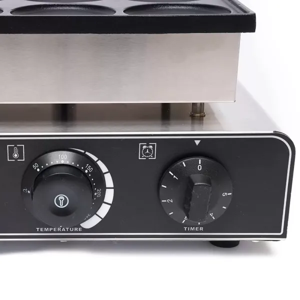 CNCEST Gofrera eléctrica para tortitas, 9 unidades, acero inoxidable, antiadherente, 50 ~ 300 ℃ CNCEST Gofrera eléctrica para tortitas, 9 unidades, acero inoxidable, antiadherente, 50 ~ 300 ℃