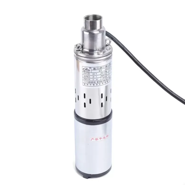 Bomba para pozos profundos, 48 V, 280 W, 16 l/min, bomba de jardín, diámetro de la bomba: 8 cm, salida: 30 mm