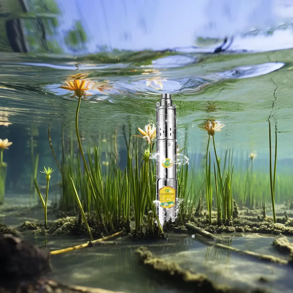 Bomba solar para pozos profundos, CC 24 V, 370 W, sumergible, hasta 65 m, 2 m³/h, bomba de agua incorporada MPPT para agua doméstica, riego de jardín