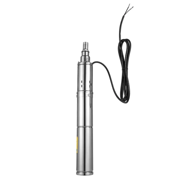 Bomba solar para pozos profundos, CC 24 V, 370 W, sumergible, hasta 65 m, 2 m³/h, bomba de agua incorporada MPPT para agua doméstica, riego de jardín