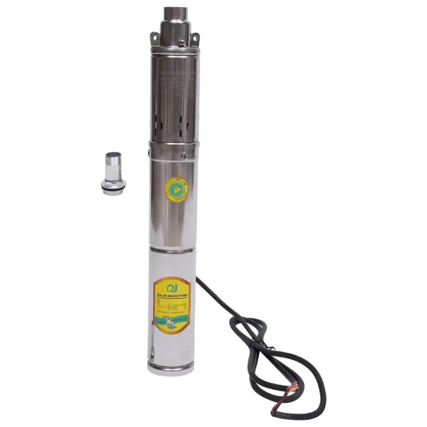 Bomba solar para pozos profundos, CC 24 V, 370 W, sumergible, hasta 65 m, 2 m³/h, bomba de agua incorporada MPPT para agua doméstica, riego de jardín