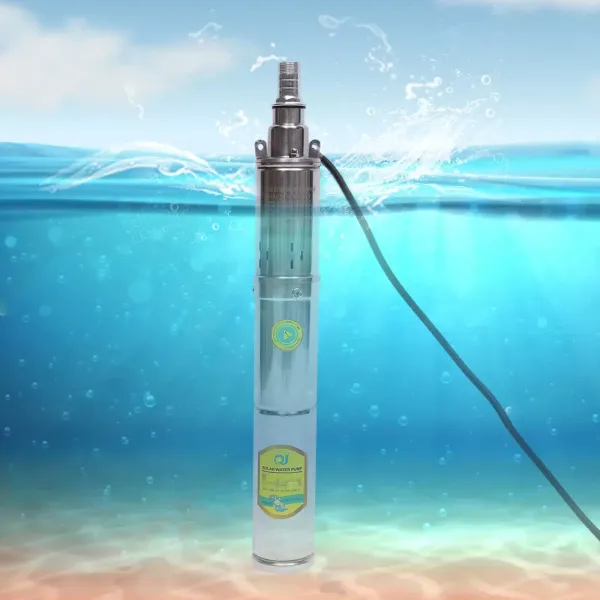 Bomba solar para pozos profundos, CC 24 V, 370 W, sumergible, hasta 65 m, 2 m³/h, bomba de agua incorporada MPPT para agua doméstica, riego de jardín