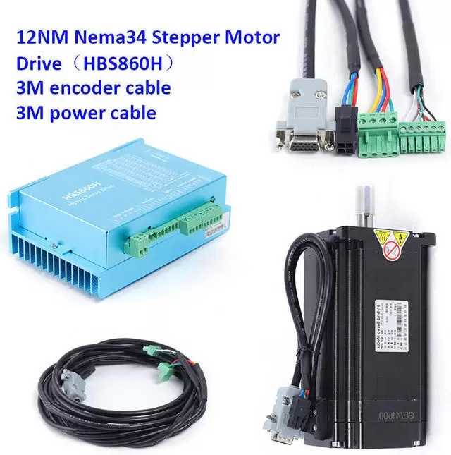 Nema 34 12NM - Motor paso a paso cerrado DSP AC60 V y motor paso a paso HBS86H