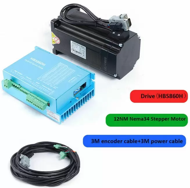 Nema 34 12NM - Motor paso a paso cerrado DSP AC60 V y motor paso a paso HBS86H