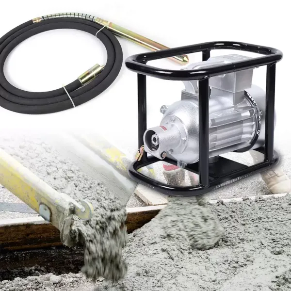 Vibrador de hormigón de 1,5 kW, diámetro de 50 mm, para interior, para trabajos de construcción, reparación y otros trabajos de reparación.