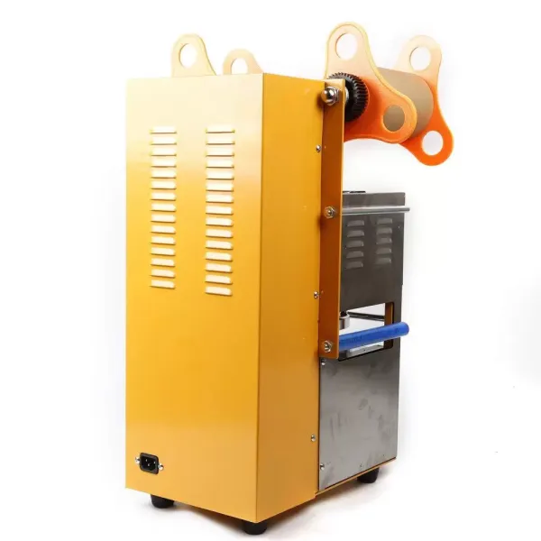Sellador de tazas automático, 220 V, 600 tazas/h, de plástico, para beber y sellar, 400 W Sellador de tazas automático, 220 V, 600 tazas/h, de plástico, para beber y sellar, 400 W
