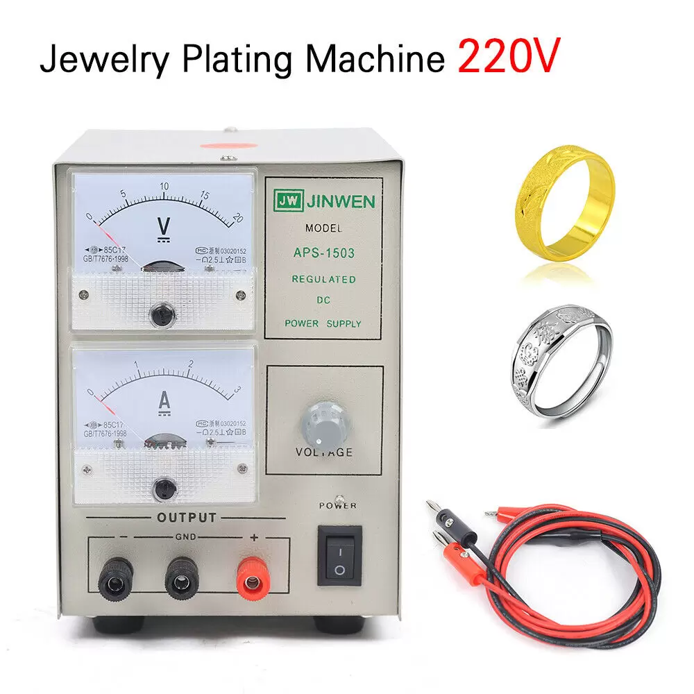 Máquina de revestimiento de joyas, 220 V CA, para enchapado en plata