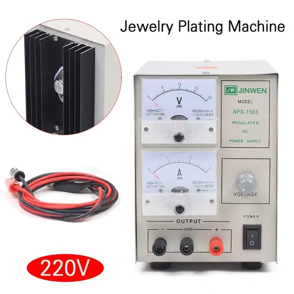 Máquina de revestimiento de joyas, 220 V CA, para enchapado en plata