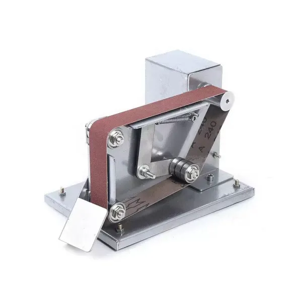 Mini lijadora de banda eléctrica para bricolaje + 10 x 30 mm cinta de lija