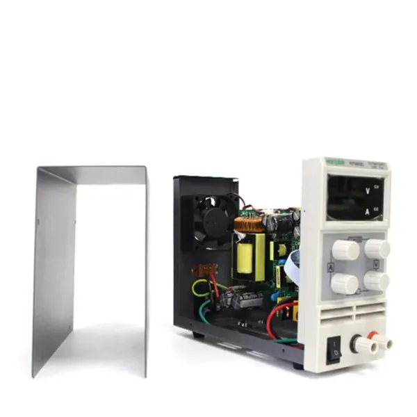 Fuente de alimentación para laboratorio, regulable, 0-30 V, 0-5 A, con cable de alimentación y cable de salida. Fuente de alimentación para laboratorio, regulable, 0-30 V, 0-5 A, con cable de alimentación y cable de salida.
