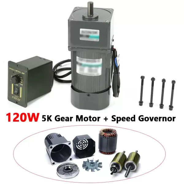 CNCEST Motor regulador de velocidad 120W 5K + regulador de motor (220V)