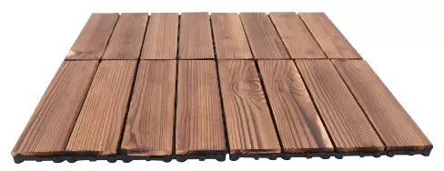 36 baldosas de madera dura, madera de acacia, madera de eucalipto, 30 x 30 cm, sistema de ranuras, terraza, balcón