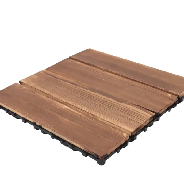 36 baldosas de madera dura, madera de acacia, madera de eucalipto, 30 x 30 cm, sistema de ranuras, terraza, balcón