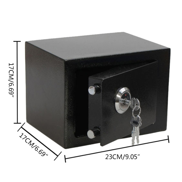 Caja de Seguridad de Pared, Hucha con 3 Llaves para Familias, Oficinas, Hoteles, Escuelas y Hospitales