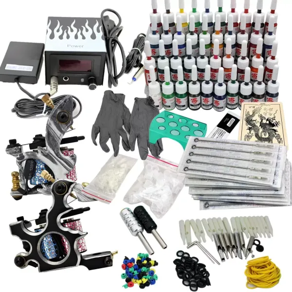 Maquina de Tatuaje, Kit Completo de Máquina de Tatuaje